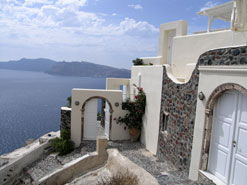 oia doors santorini greece
