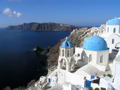 santorini blue gates greece