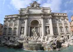 trevi fountain rome italy